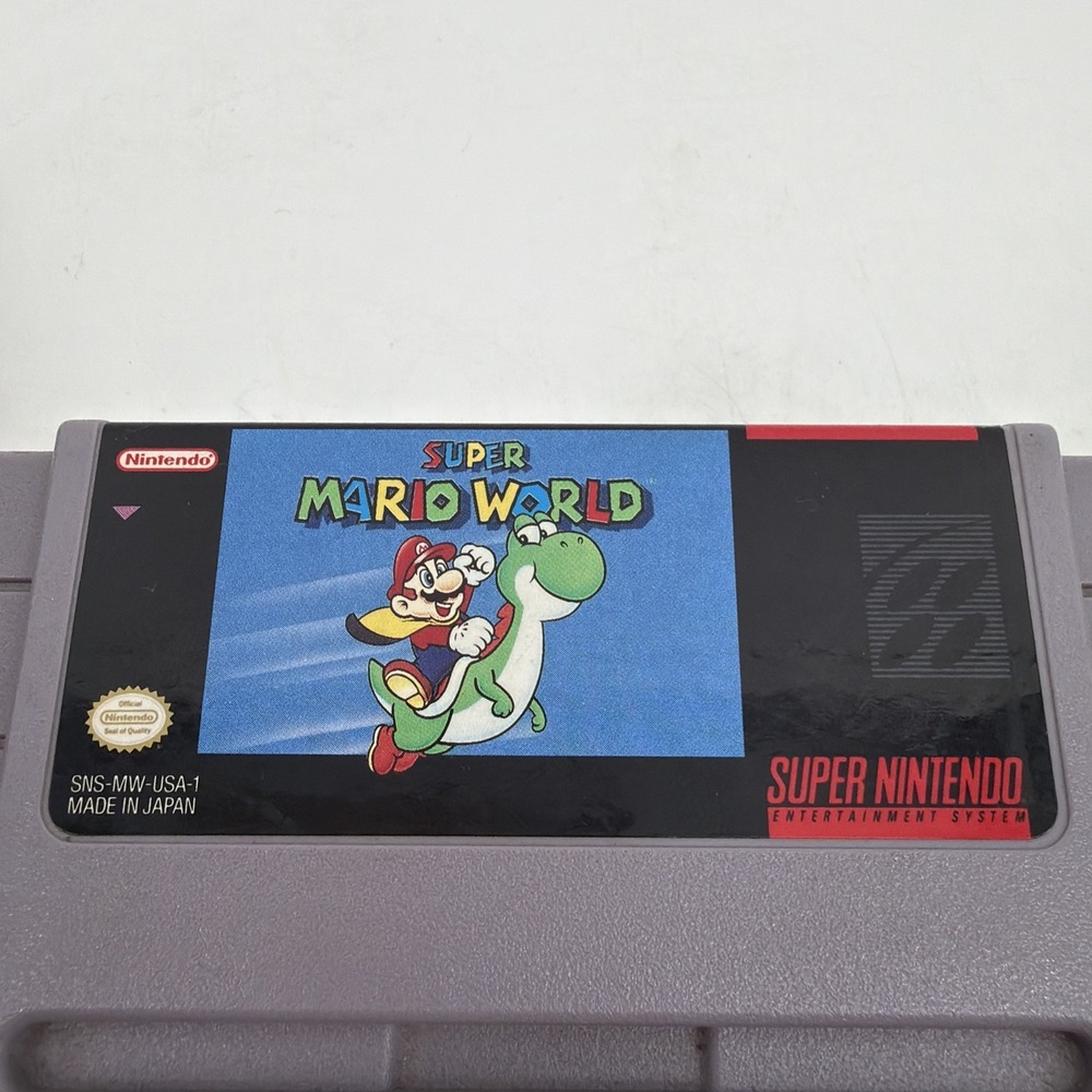 Super Mario World (Super Nintendo SNES, 1992) Cartridge Only Authentic Tested! - Picture 4 of 4